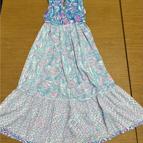 BOGO Lilly Pulitzer for Target Maxi Dress My Fans Blue size XS - Picture 4 of 7